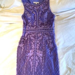 Lavender Sue Wong side-zip cocktail dress, size 6